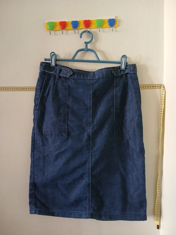 Saia jeans tipo envelope tam 44