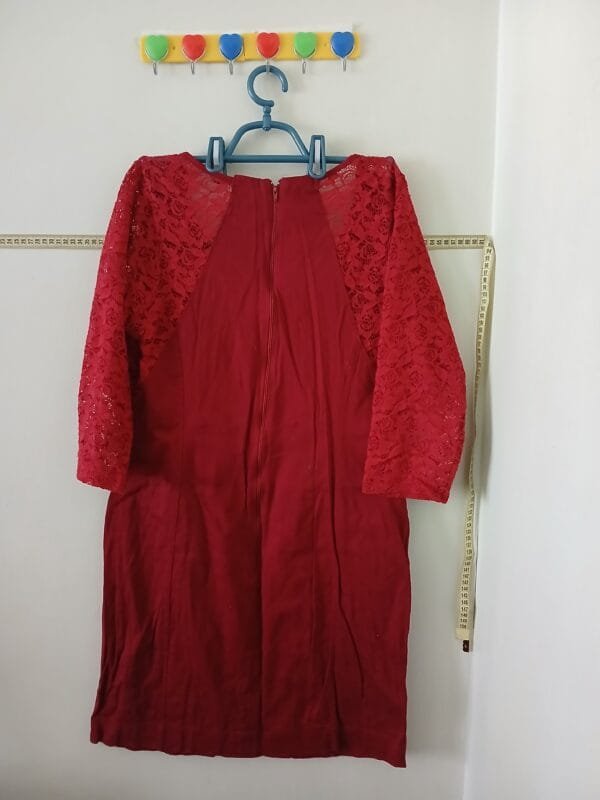Vestido Vermelho Tam G - Imagem 2