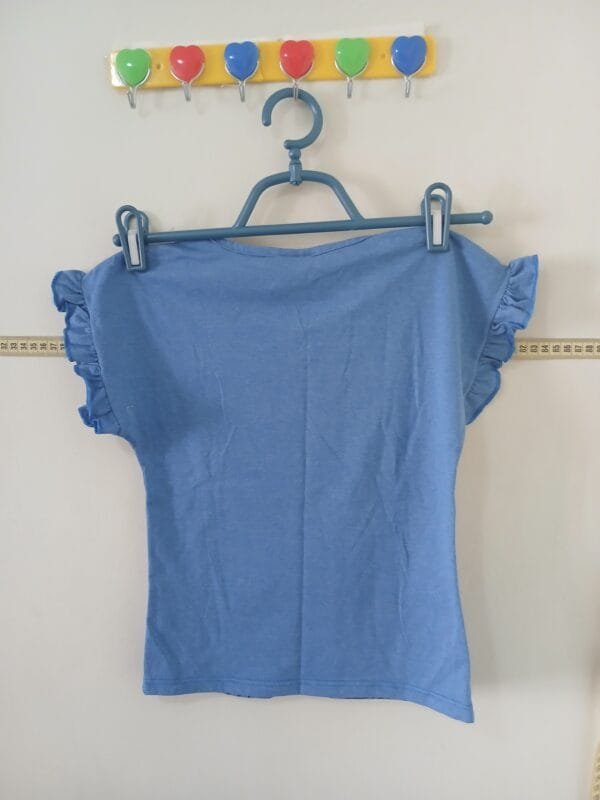 Moda Infantil camiseta azul Tam 10 - Imagem 3