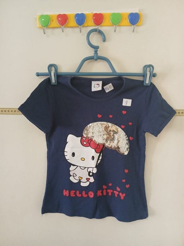 Moda Infantil camiseta azul Tam 8