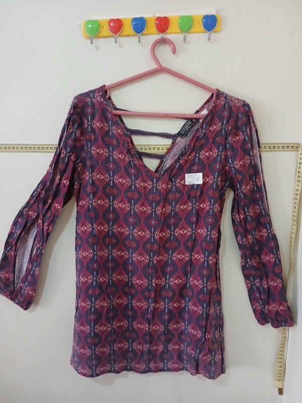 BLUSA EM MALHA ESTAMPADA  TAM G