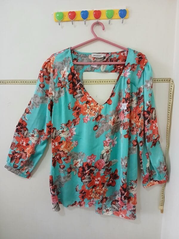 BLUSA EM VISCOSE VERDE TAM XG