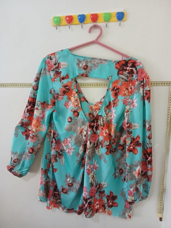 BLUSA EM VISCOSE VERDE TAM XG - Imagem 4